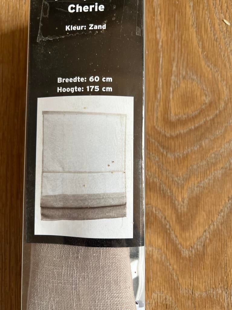 Kant en klare vouwgordijnen Cherie kleur zand / 4 maten, Ophalen, Nieuw, 150 tot 200 cm, Overige kleuren