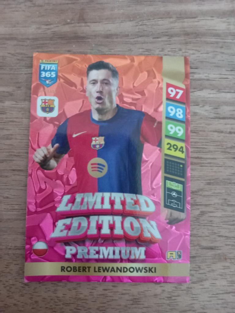 Panini FIFA 365 Adrenalyn XL Robert Lewandowski Limited, Ophalen of Verzenden