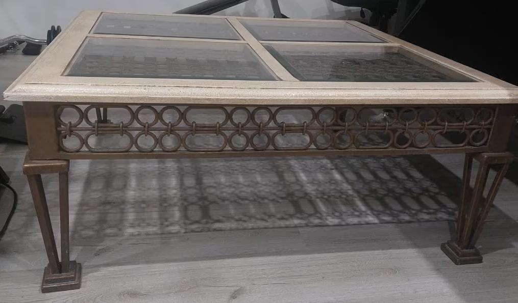 mooie landelijke salontafel, Huis en Inrichting, Tafels | Salontafels, Zo goed als nieuw, Minder dan 50 cm, 50 tot 100 cm, 100 tot 150 cm