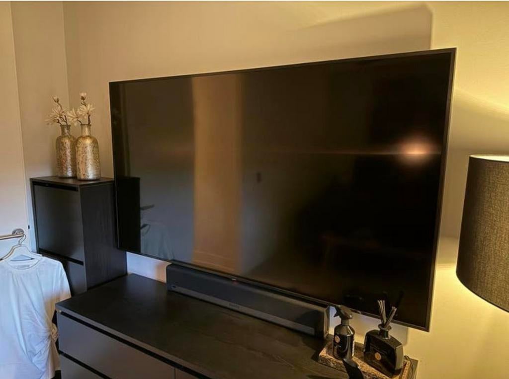 Samsung QLED 75 inch - QE75Q60RALXXN (Incl. muurbeugel), Ophalen, 50 Hz, Zo goed als nieuw, Samsung