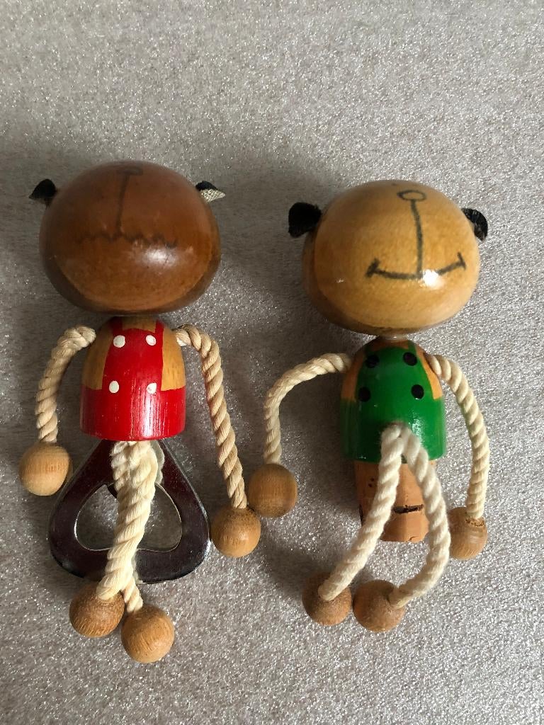 2 Aapjes Flesstop en Opener, Antiek en Kunst, Ophalen of Verzenden