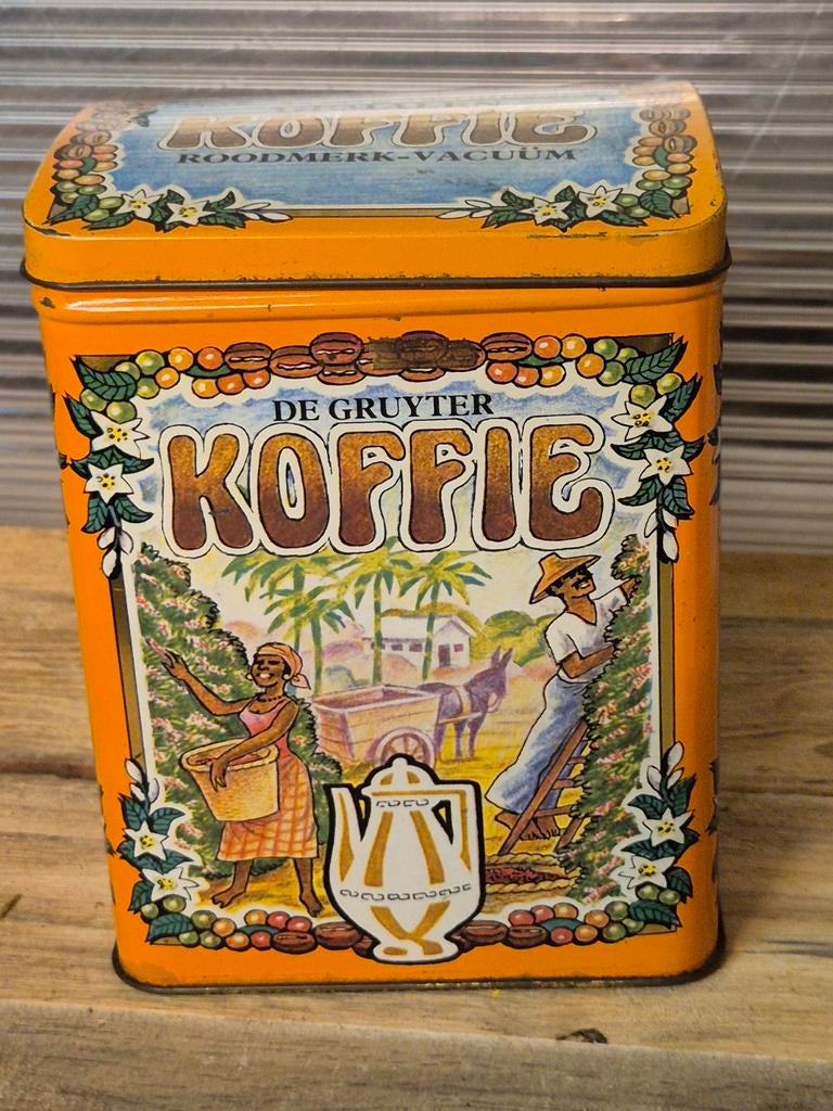 De gruyter koffie blik, Ophalen of Verzenden, Gebruikt, Koffie