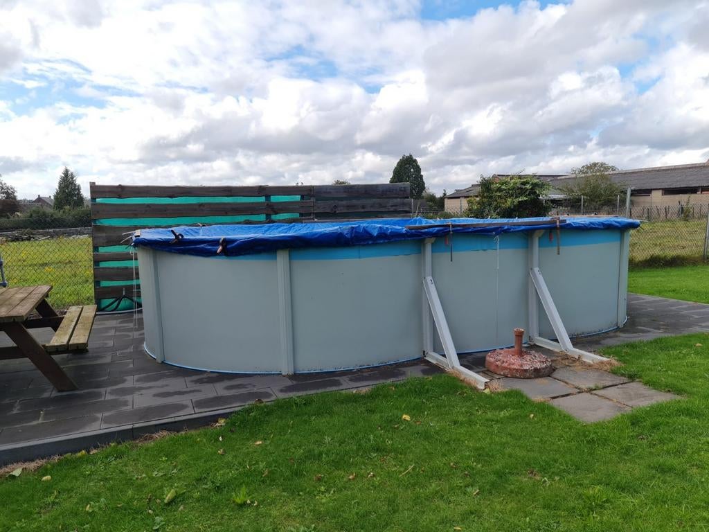 Zwembad zonder  binnenzeil, Tuin en Terras, Ophalen, Gebruikt, Filter