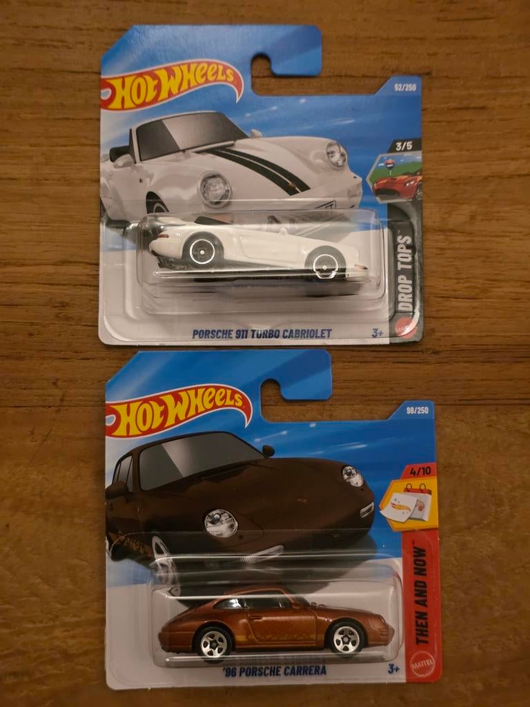 Hot Wheels Porsche 911 Turbo Cabriolet en '96 Carrera, Ophalen of Verzenden