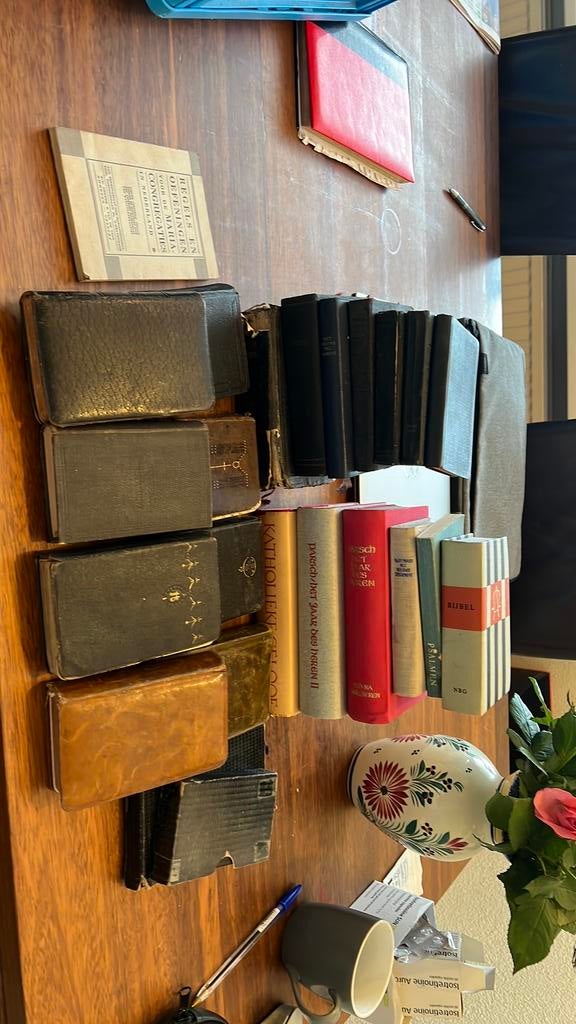 24x Bijbel, misaal, misboek, psalm, gebeden v.a. vorige eeuw, Antiek en Kunst, Ophalen of Verzenden