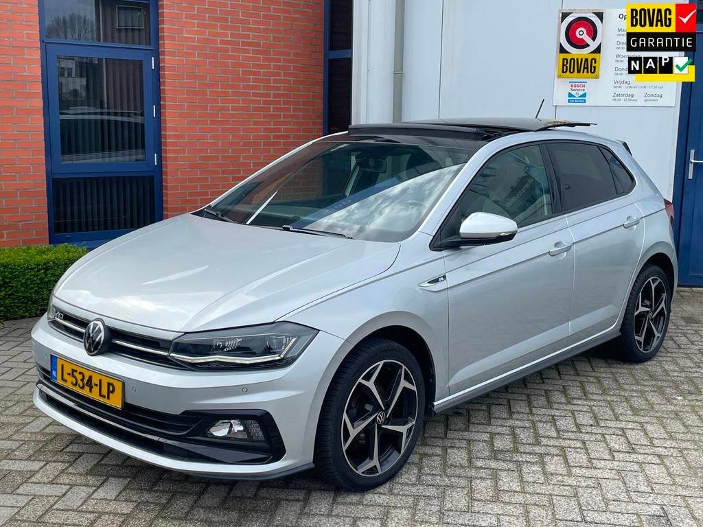 Volkswagen Polo 1.0 TSI R-line | Org NL-auto | panoramadak |, Stof, Gebruikt, Euro 6, 95 pk