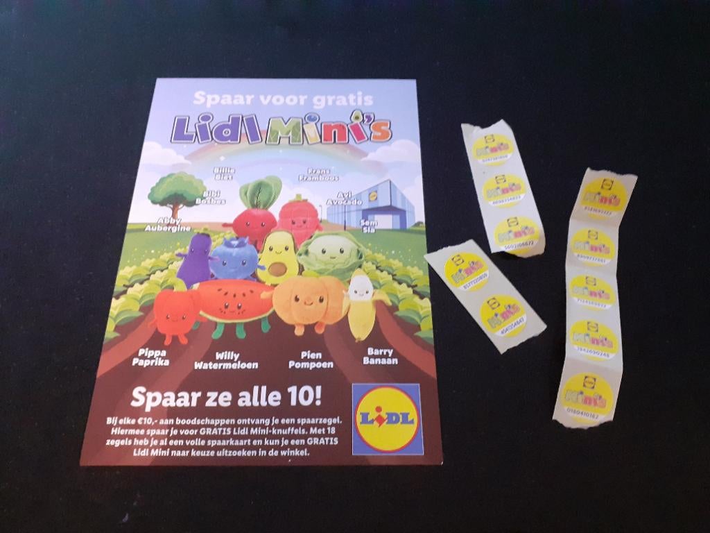 Gratis* Lidl mini's zegels, Lidl, Ophalen of Verzenden