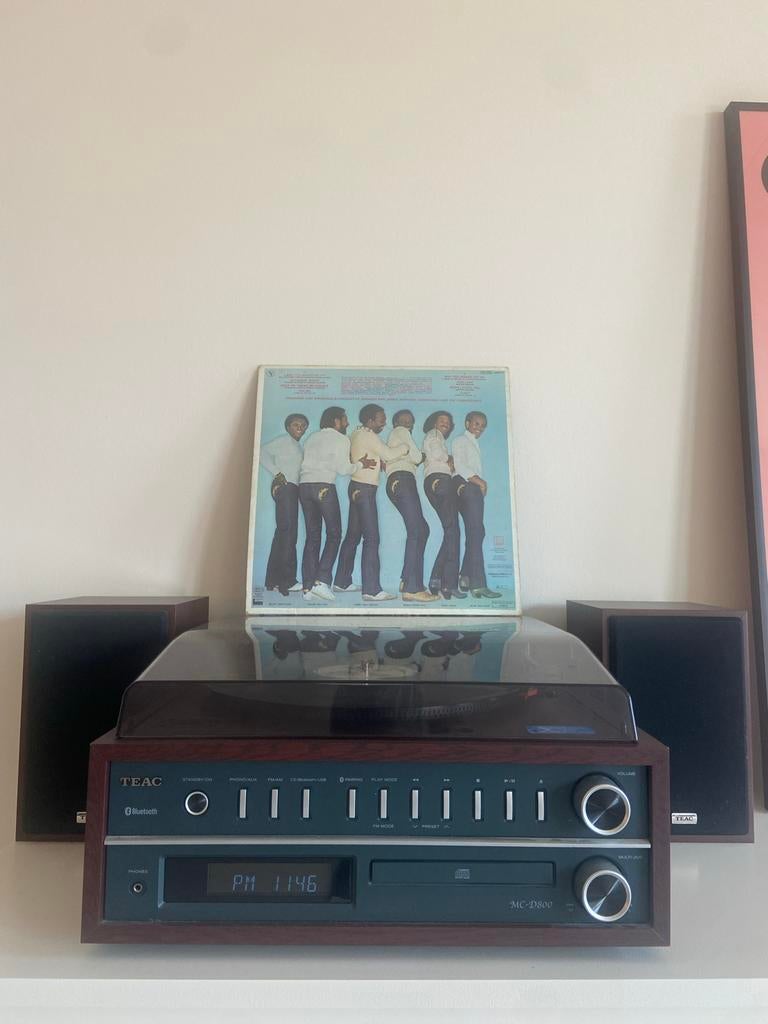 TEAC platenspeler MC-D800 met speakers, Ophalen, Gebruikt, Platenspeler, Overige merken