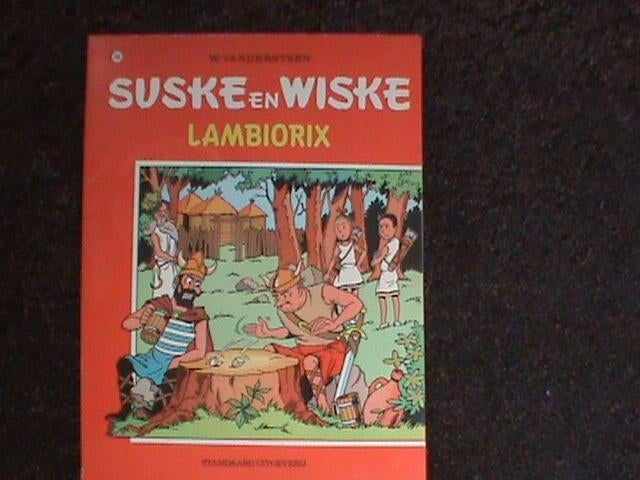 Suske en Wiske Lambiorix 1e druk 1973 met sticker, Eén stripboek, Ophalen of Verzenden, Zo goed als nieuw