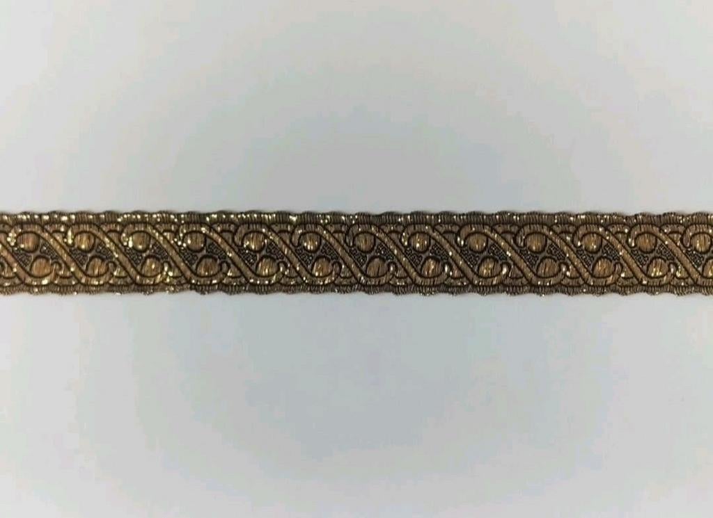 Goud zwart sierband, Hobby en Vrije tijd, Naaien en Fournituren, Ophalen of Verzenden