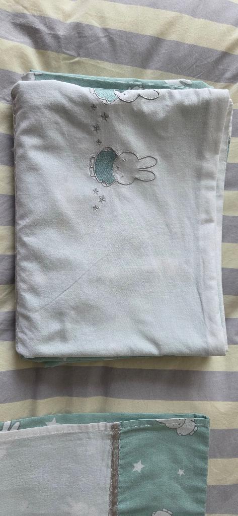 beddegoed voor kinderledikantje., Gebruikt, Eenpersoons, Wit, Ophalen of Verzenden