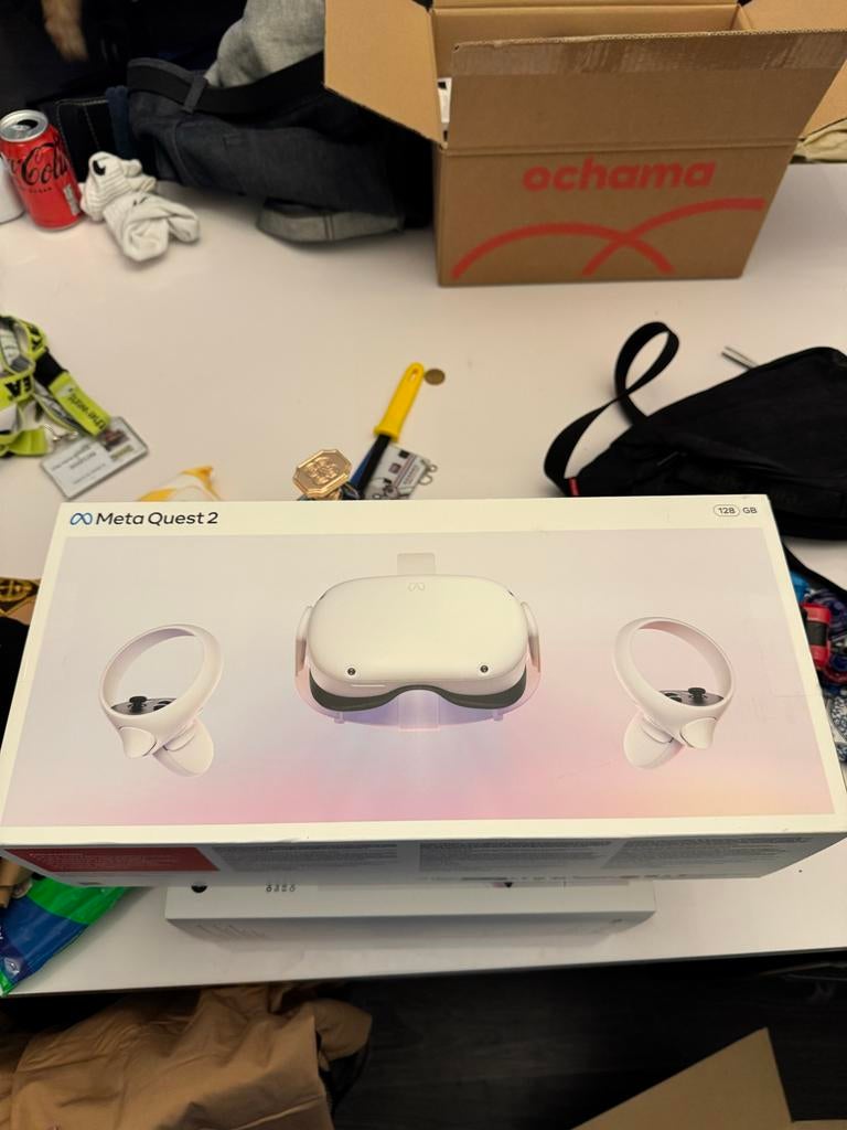 Meta Quest 2 128 GB met extra batterij en kabel, Ophalen, Zo goed als nieuw