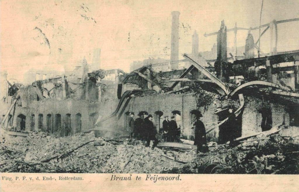 1905 ROTTERDAM Brand te Feijenoord, Verzenden, Voor 1920, Gelopen, Zuid-Holland