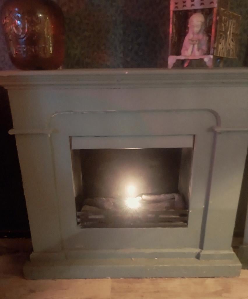 Mooie Sfeervolle Gel haard, Ophalen, Gebruikt, Vrijstaande haard, Gelhaard