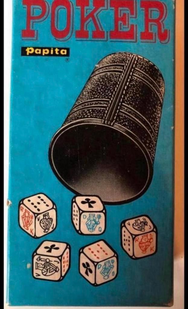 Vintage Papita Poker spel uit 1976, Vijf spelers of meer, Ophalen of Verzenden, Gebruikt