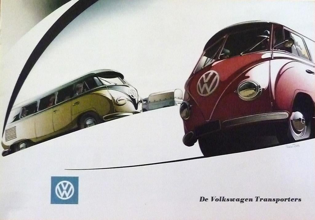 Folder VOLKSWAGEN Die VW- Transporter T1 1954 Uitgave PON, Ophalen of Verzenden, Nieuw, Volkswagen