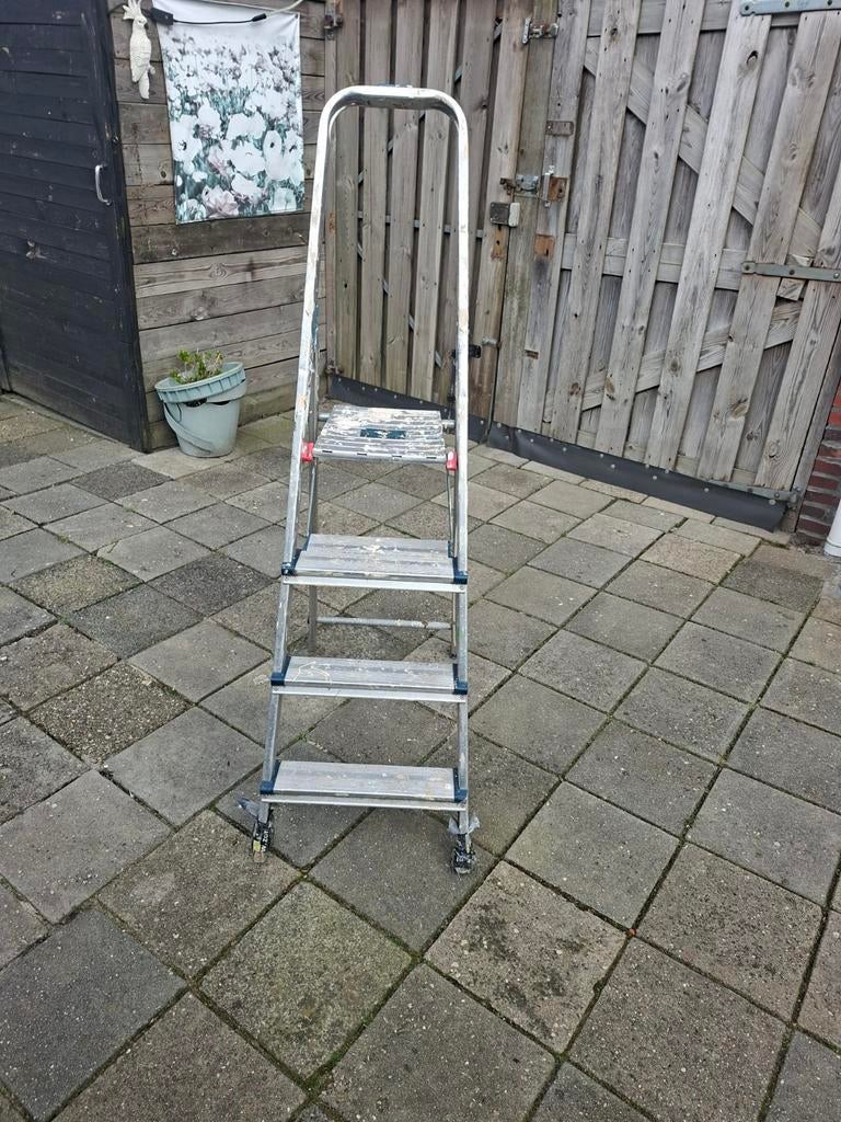 Keuken trap 3 trede, Ophalen, Gebruikt, Trap, Opvouwbaar of Inschuifbaar