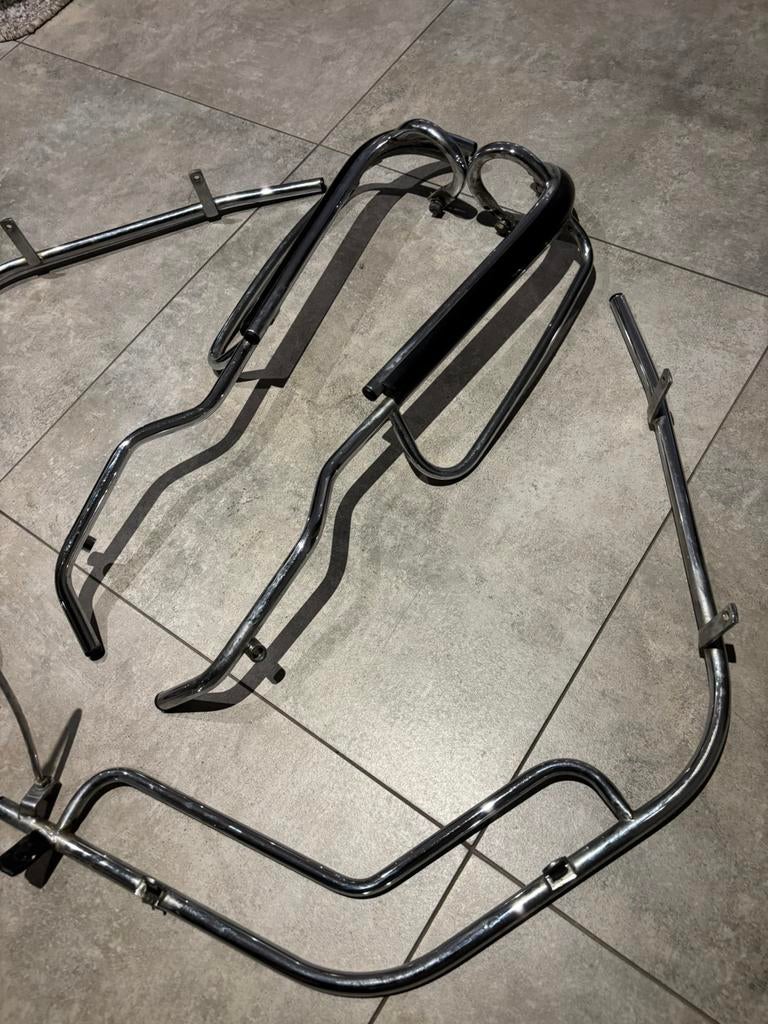 Piaggio skipper valbeugels - Compleet - Zeldzaam chrome, Ophalen of Verzenden