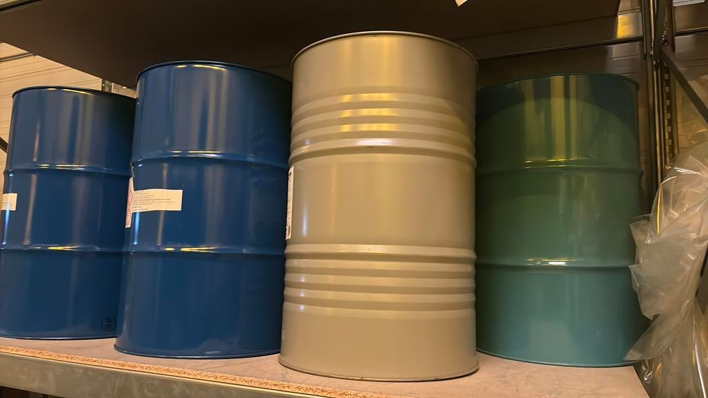 Drum / vat 200 liter, metaal, vuurkorf / vuurton / BBQ, Tuin en Terras, Vuurkorven, Ophalen, Nieuw, Vuurton