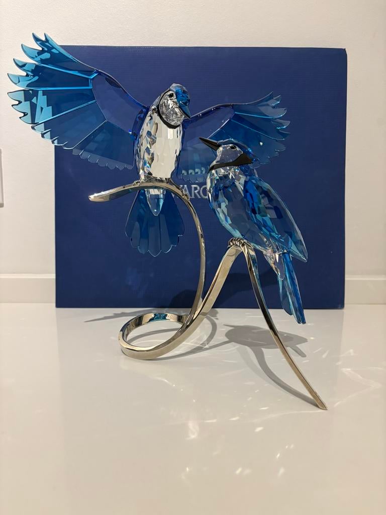 Swarovski blauwe gaaien, Ophalen of Verzenden, Zo goed als nieuw, Figuurtje