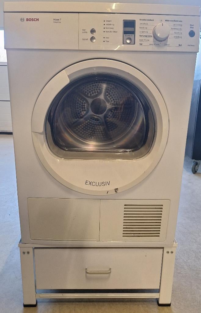 bosch maxx7 afvoer droger 7kg/afvoer zgan, Ophalen, Energieklasse A of zuiniger, 6 tot 8 kg, Luchtafvoer