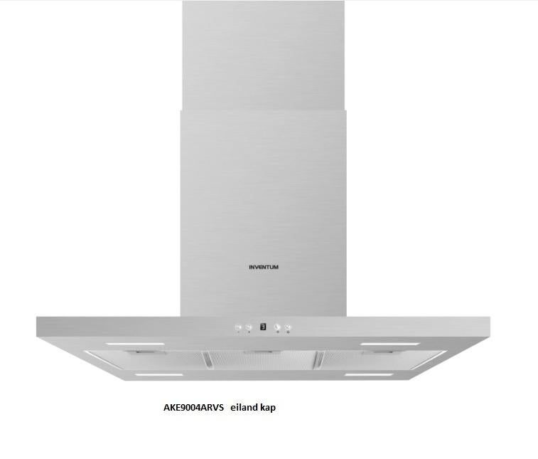 INVENTUM AKE9004ARVS EILAND AFZUIGKAP 3 stuks NIEUW IN DOOS, Ophalen, I, Nieuw, I