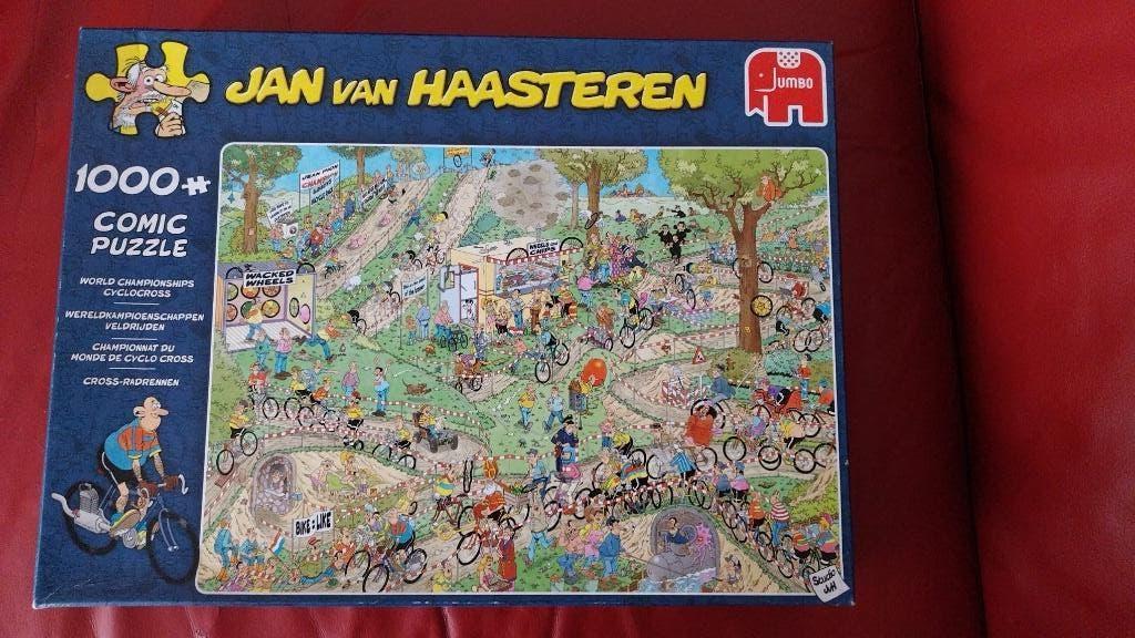 Jan van Haasteren WK veldrijden 1000 stukjes compleet, Ophalen, 500 t/m 1500 stukjes, Zo goed als nieuw, Legpuzzel