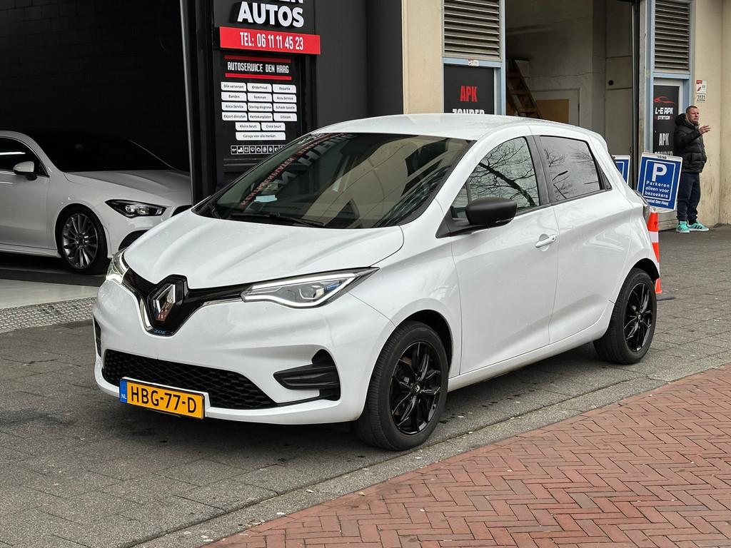 Renault ZOE R135 Intens 52 kWh Airco Carplay, Gebruikt, Wit, LED verlichting, 385 km