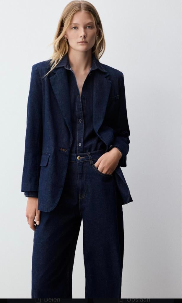 Jeans colbertje, Blauw, Nieuw, Ophalen of Verzenden, Jasje