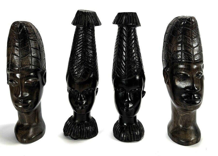 1406. Makonde beelden, Tanzania - Afrika, 20e eeuw, Ophalen of Verzenden