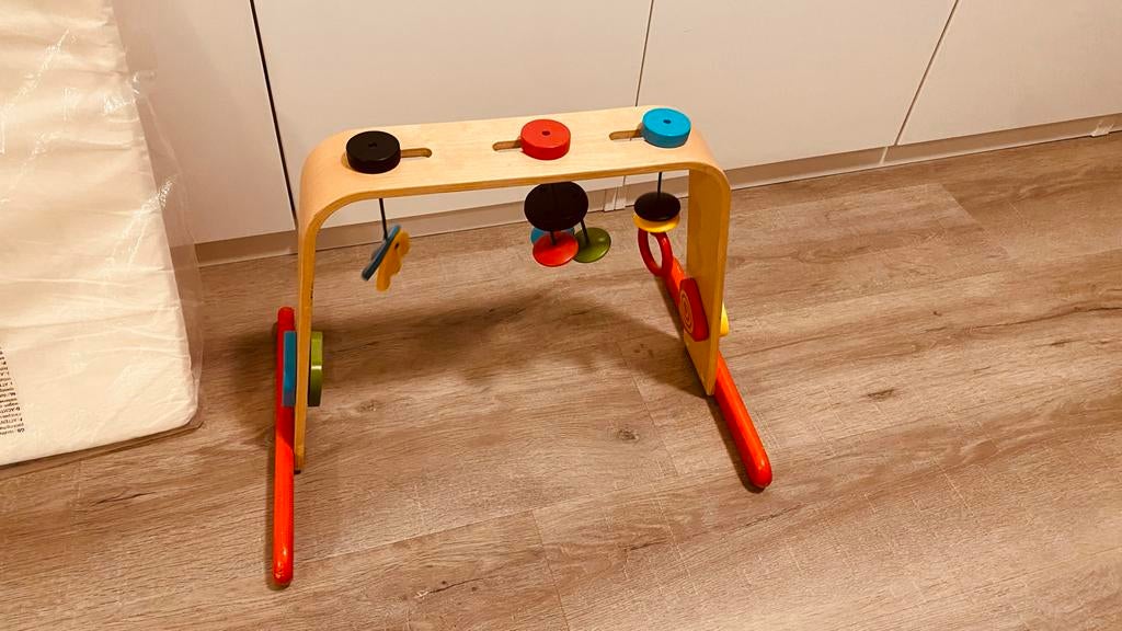 Houten Baby speelrek baby gym, Ophalen of Verzenden, Gebruikt, Babygym