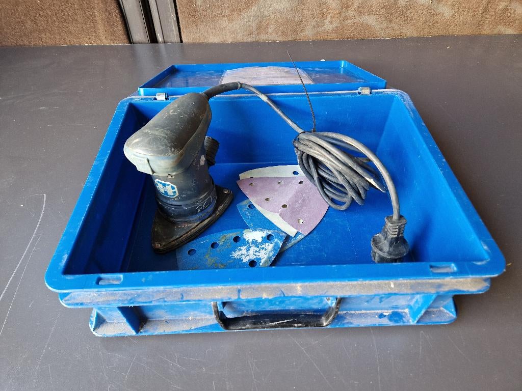 HAMACH VH914V Deltaschuurmachine, Ophalen of Verzenden, Gebruikt, 1200 watt of meer, Vlakschuurmachine