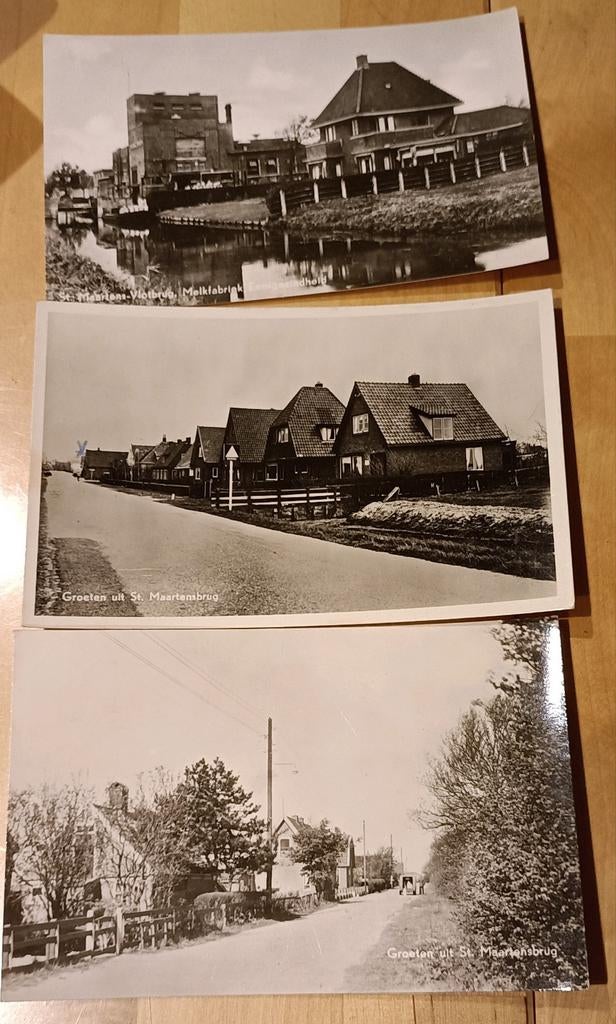 Sint Maartensbrug en Sint Maartens-Vlotbrug, Verzamelen, Ophalen of Verzenden, 1940 tot 1960, Gelopen, Noord-Holland