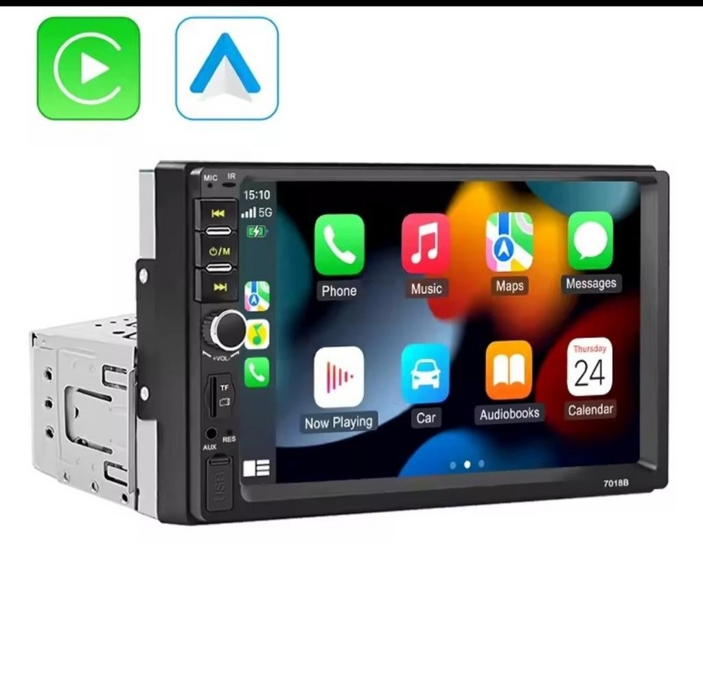 7 inch 1-din universele radio met CarPlay, Ophalen of Verzenden