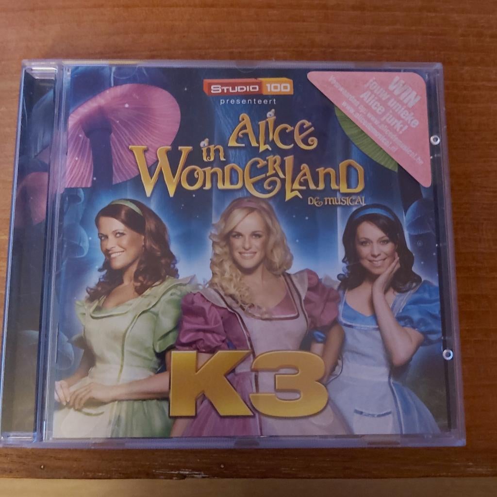 K3 Alice in Wonderland De Musical CD, Ophalen of Verzenden