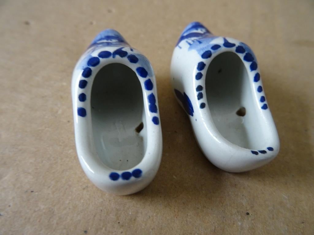 Delfts blauwe klompjes set 5cm Delfts Holland vintage 1960, Ophalen of Verzenden