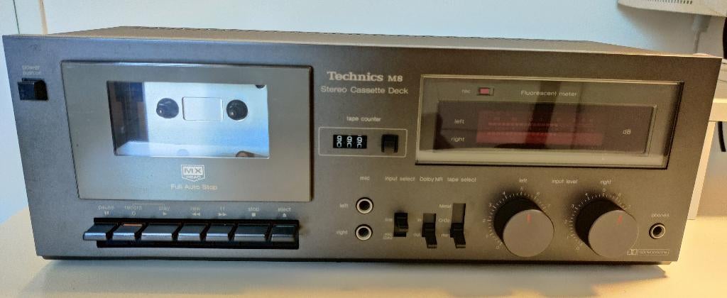 TECHNICS RS-M8 Stereo Cassette Deck (1980-81), Ophalen of Verzenden, Enkel, Overige merken, Auto-reverse