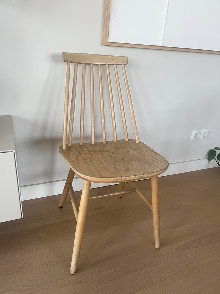Gratis houten stoel, Huis en Inrichting, Stoelen, Ophalen, Gebruikt, Overige kleuren, Eén