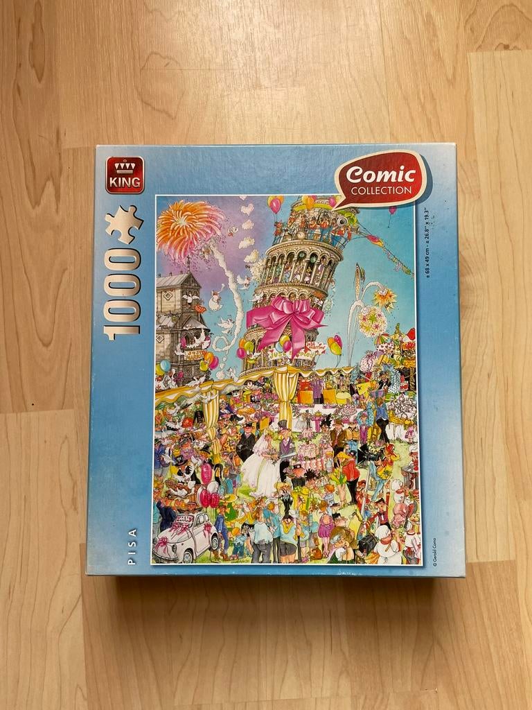 Puzzel King Toren van Pisa 1000 stukjes, Ophalen of Verzenden, 500 t/m 1500 stukjes, Gebruikt, Legpuzzel