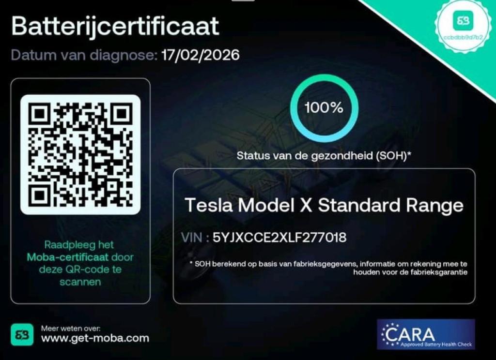 Tesla Model X Long Range 7Persoons 100% SOH Dealer Onderhoud, Auto's, Tesla, Gebruikt, 100 kWh, 124 €/maand, 7 stoelen