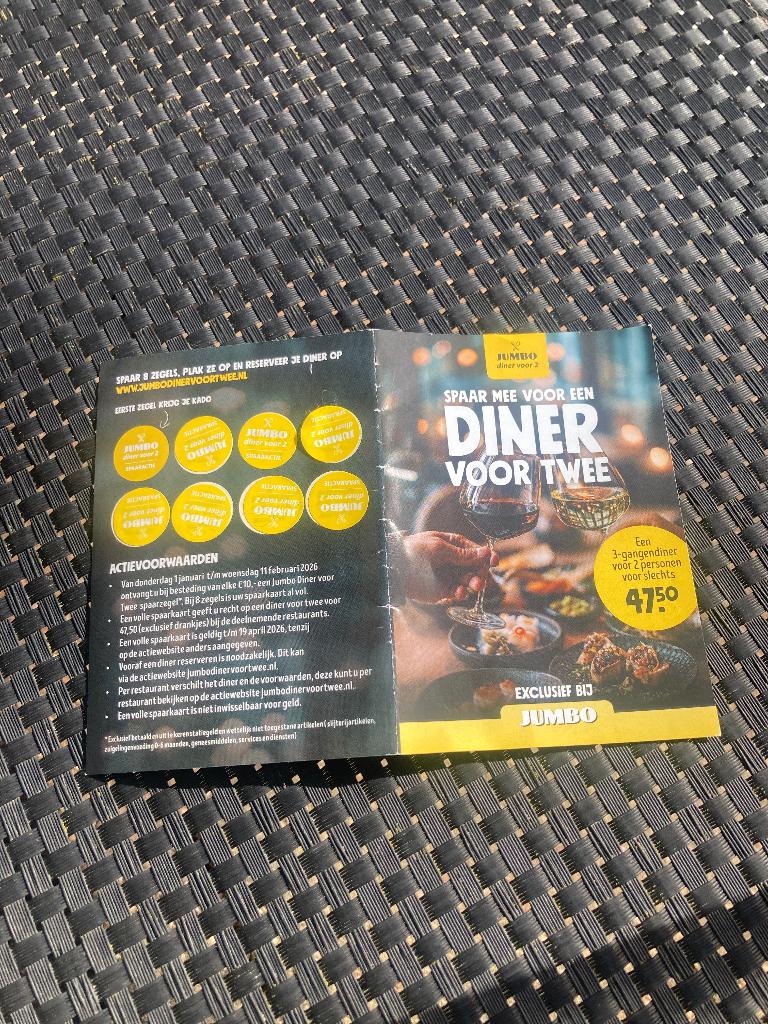 Jumbo Dinervoortwee spaarkaart, Jumbo, Ophalen