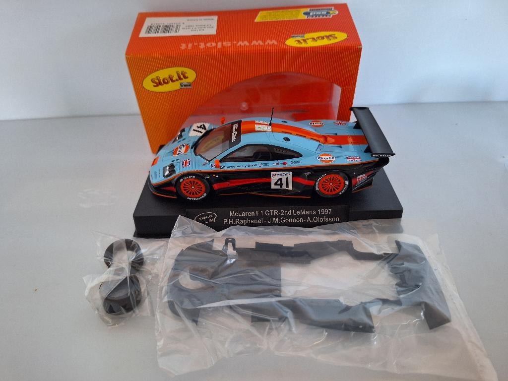 Slot-it Mc Laren F1 GTR Le-Mans 1997 Gulf CA10D, Overige merken, Racebaan, Slot-it, Ophalen of Verzenden