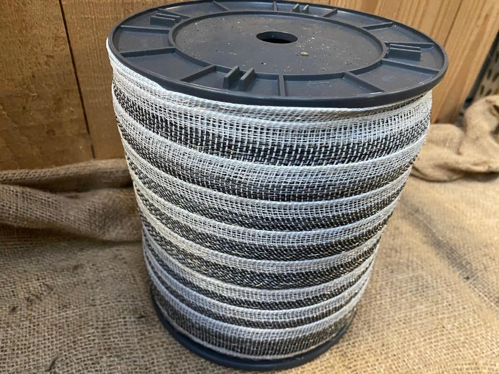 SCHRIKLINT 40mm haspels a 200mtr/zwart-wit