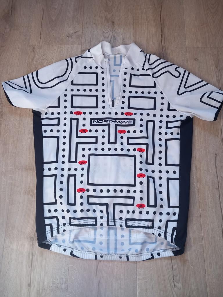 Northwave Wielrenshirt Pac-Man Design - Z.G.A.N. Maat L, Heren, Ophalen of Verzenden, Zo goed als nieuw, L