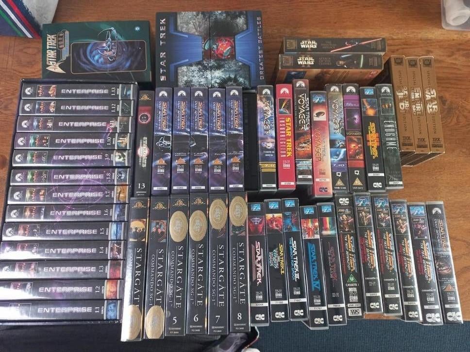 Star Trek Stargate star wars vhs video, Alle leeftijden, Ophalen, Gebruikt, Science Fiction en Fantasy