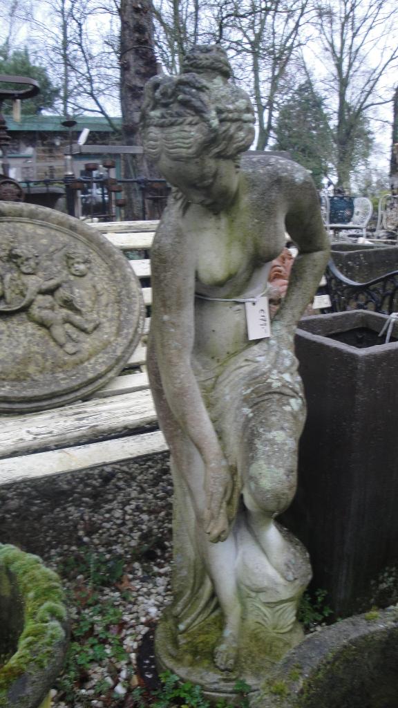 groot tuinbeeld beton badende vrouw, Tuin en Terras, Tuinbeelden, Ophalen, Nieuw, Beton, Mensenbeeld