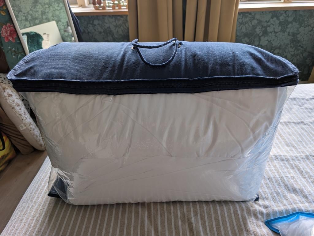 Nieuw! Dekbed en twee hoofdkussens, Ophalen, Wit, Deken of Dekbed, Nieuw