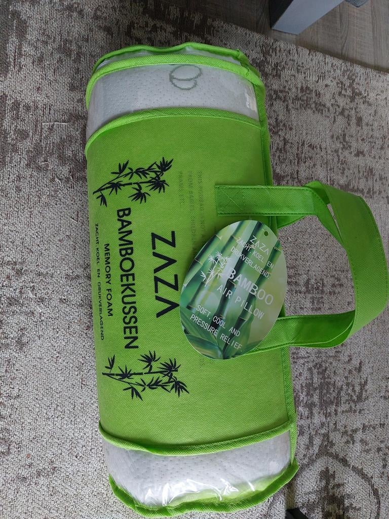 Zaza bamboe hoofdkussen, Ophalen, Eenpersoons, Wit, Nieuw