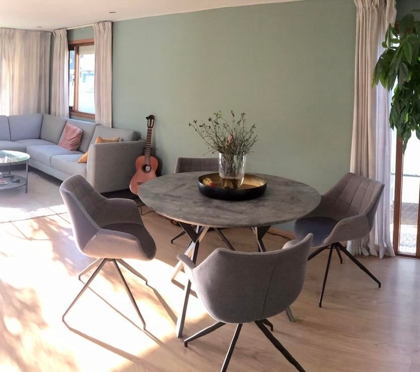 Ronde tafel (met optioneel 4 Zuiver Doulton kuipstoelen)!, Huis en Inrichting, Tafels | Eettafels, Ophalen, Overige materialen