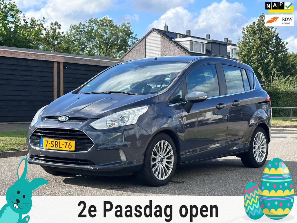 Ford B-Max 1.0 EcoBoost Titanium Navigatie*Cruise*NAP*Clima*, Auto's, Ford, Voorwielaandrijving, Euro 5, 101 pk, Gebruikt